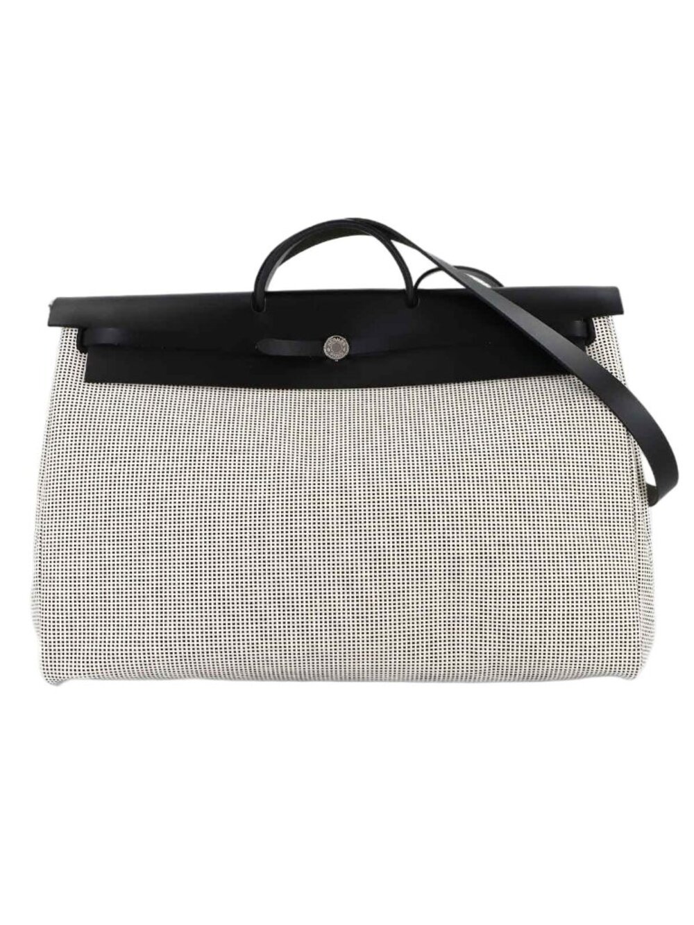 Hermes Herbag Zip Lutourne Cabin 2-Way Hand Bag Toile Kris Viking